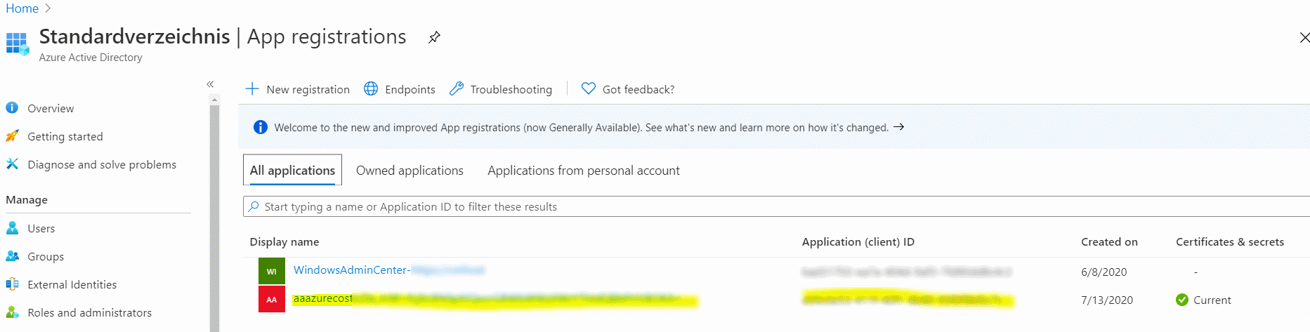 ApplicationRegistration