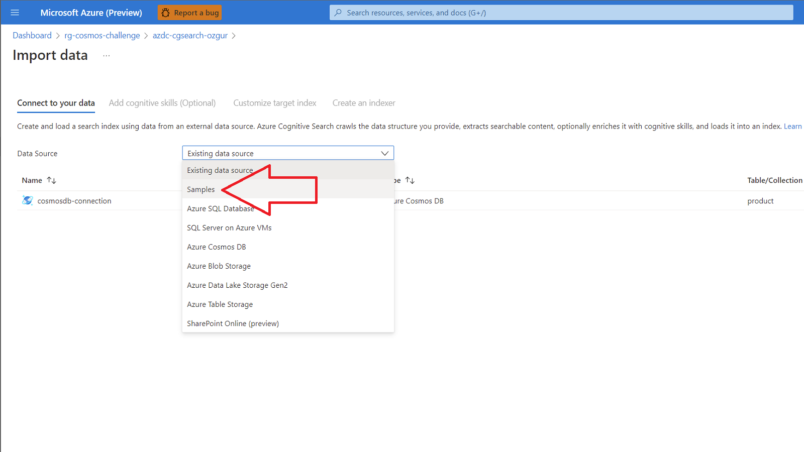 Create Azure Search 25