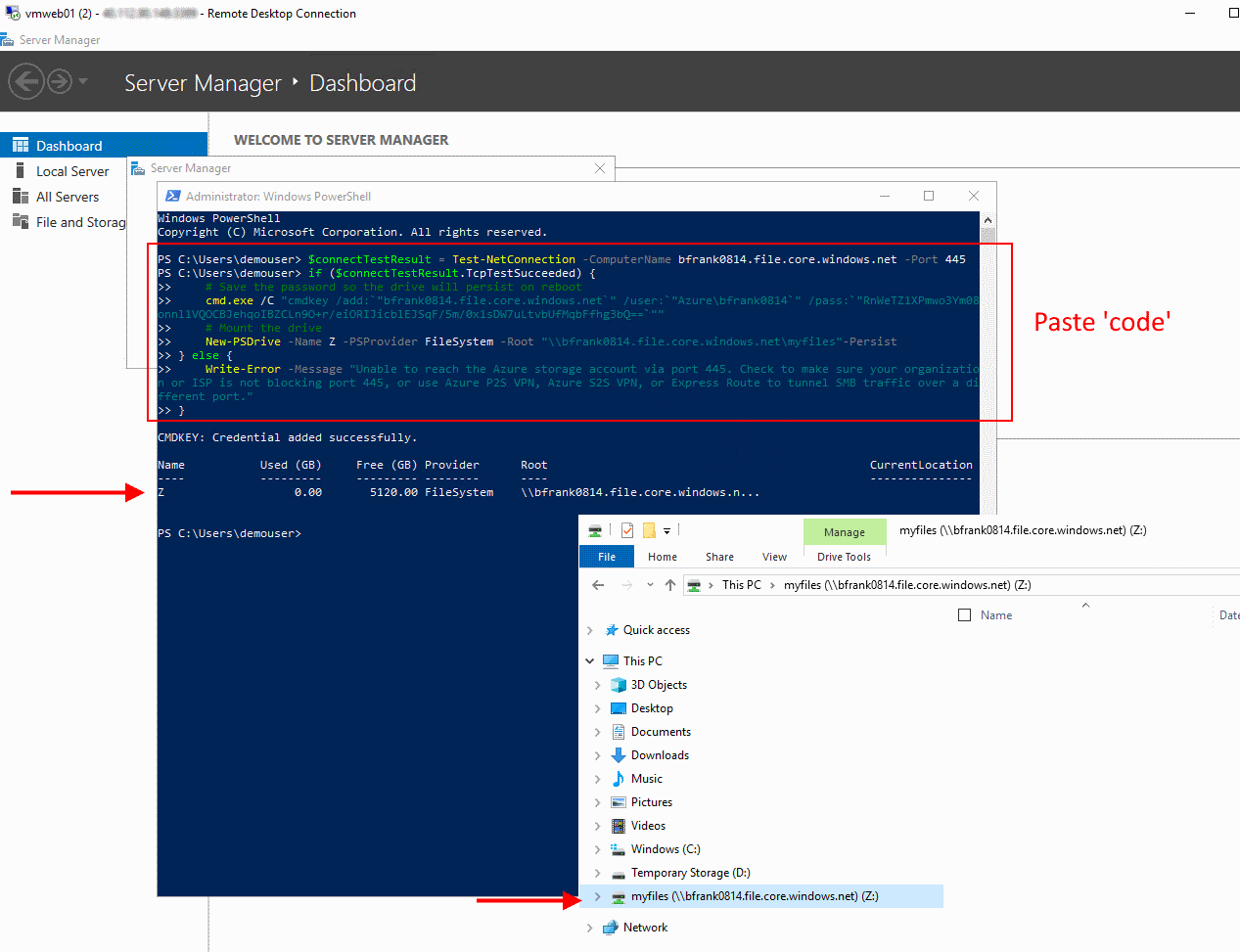 Mounted Azure File Share