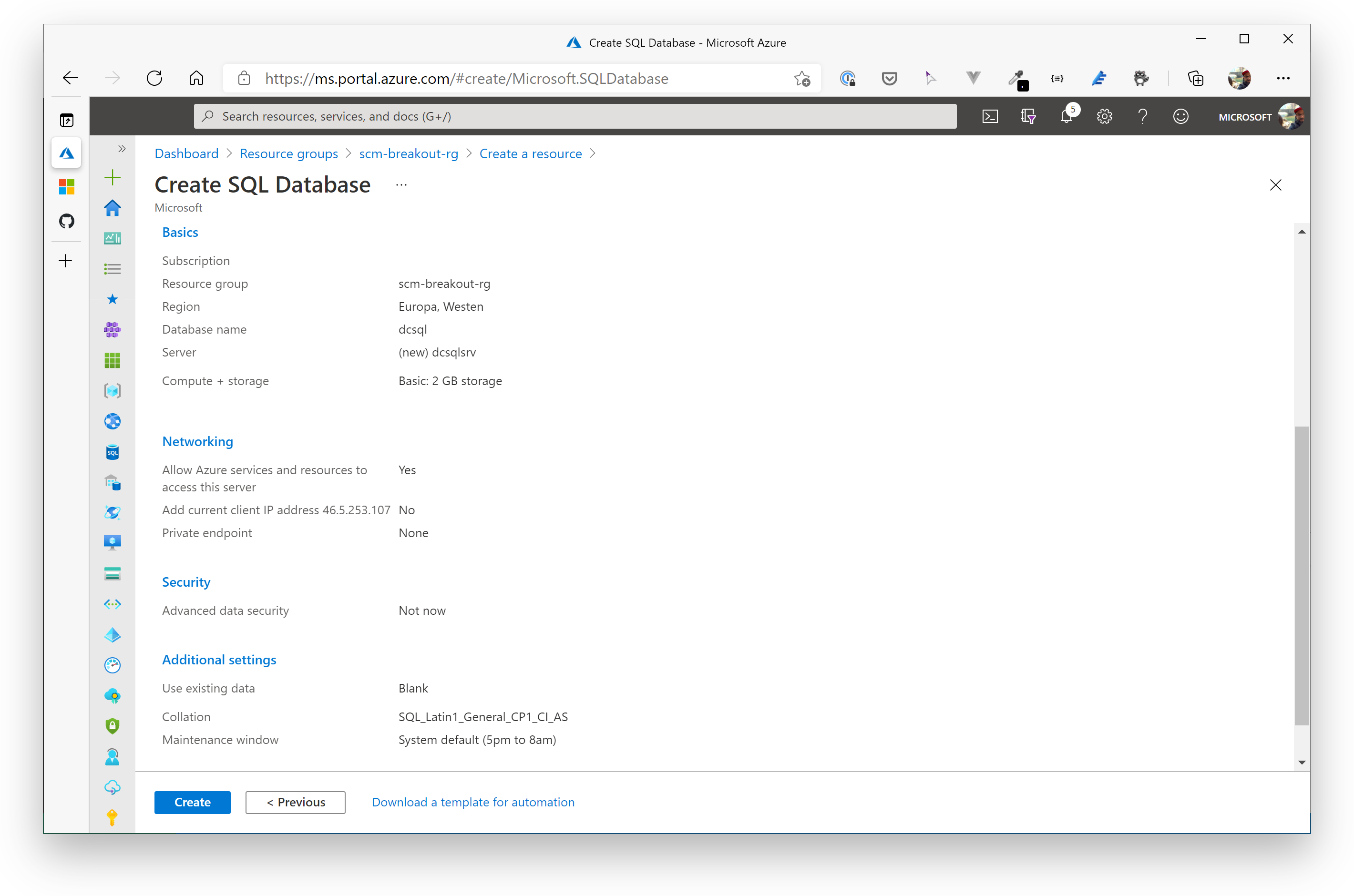 Azure SQL Database