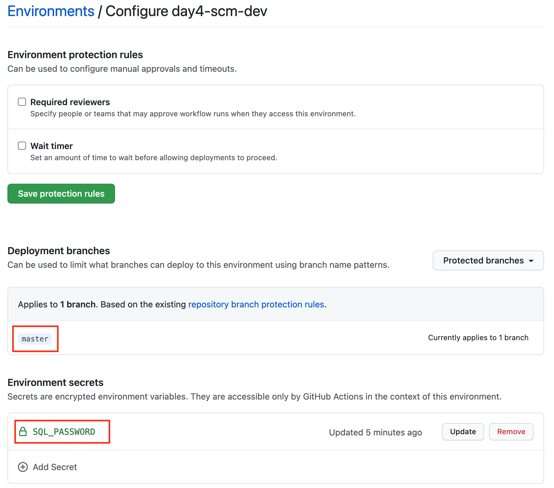 GitHub Dev environment config