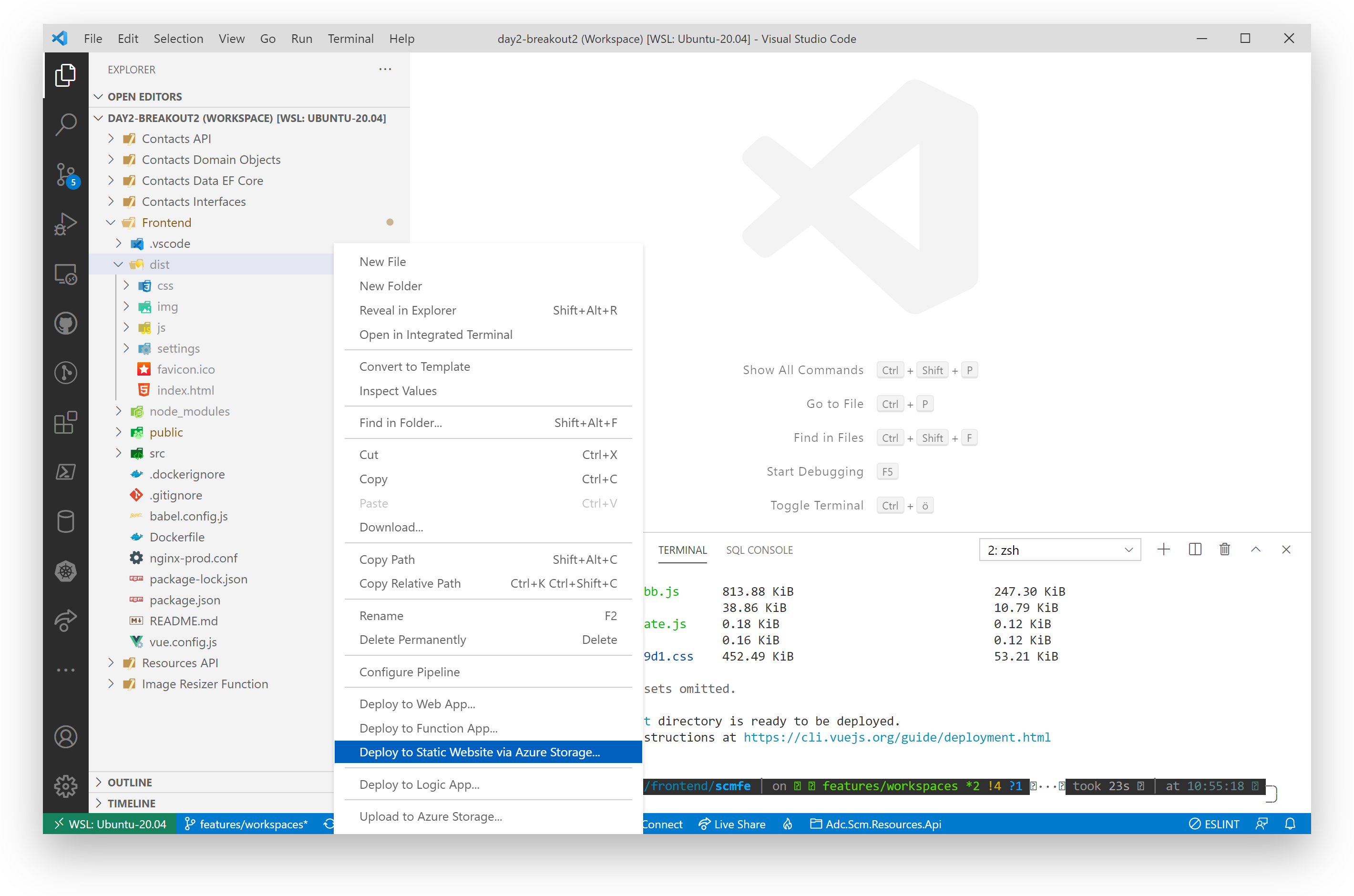 vscode_deploy_staticwebsite